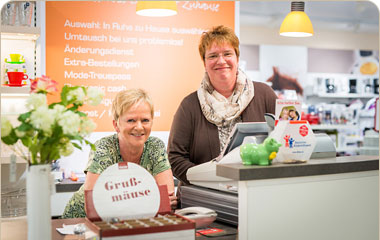 Team Untergeschoss im Kaufhaus Döring